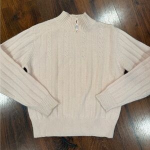 Vintage Robert Scott Ltd women's Lambswool Angora Sweater light pink Sz 36 (4-6)